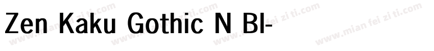 Zen Kaku Gothic N Bl字体转换